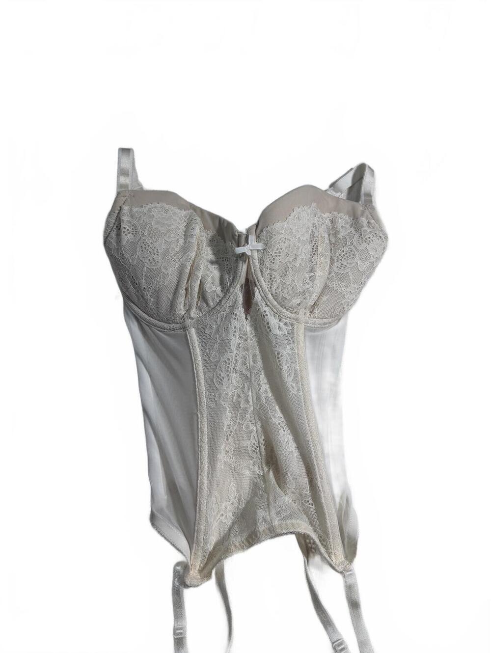 NWT Victoria's Secret White Corset Bustier Size 34DD